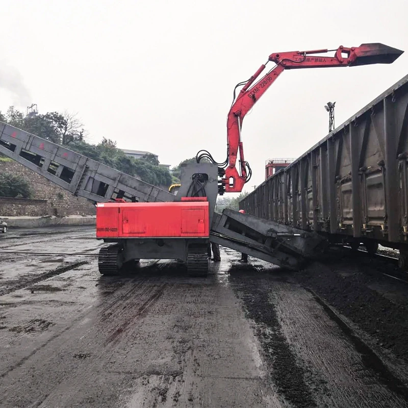 High-performance train coal unloader