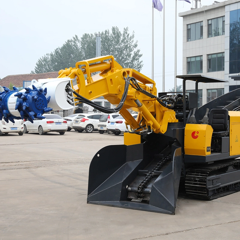 An efficient roadheader equipped with milling cutters