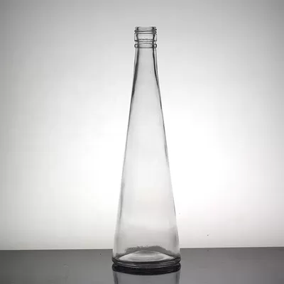 Transparent glass tall and thin beverage bottle, suitable for long-necked white spirits and fruit wines