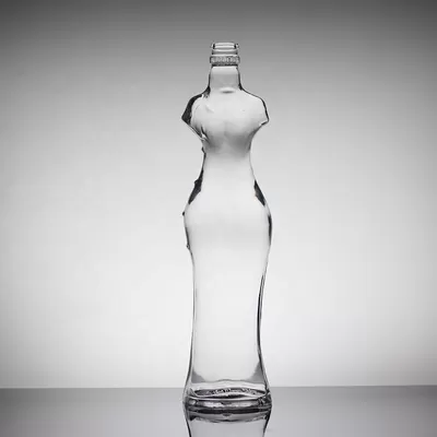 Custom-shaped Beauty Female glass bottles for wine lovers and connoisseurs